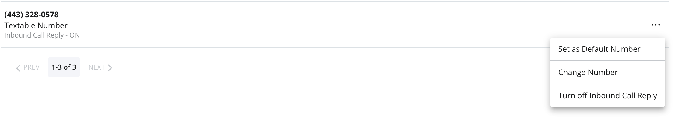 How do I change my default number?