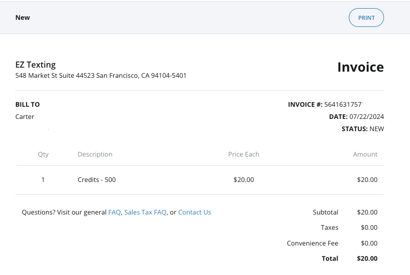 How do I access my invoices and receipts?