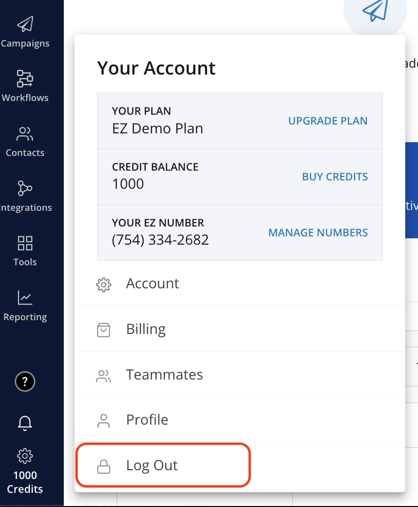 Signing In With Multiple EZ Texting Accounts
